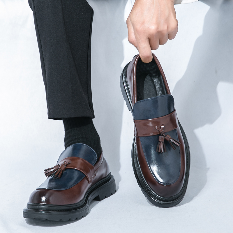 Men'S Shoes Quality Brands - Модная брендовая мужская нескользящая повседневная кожаная