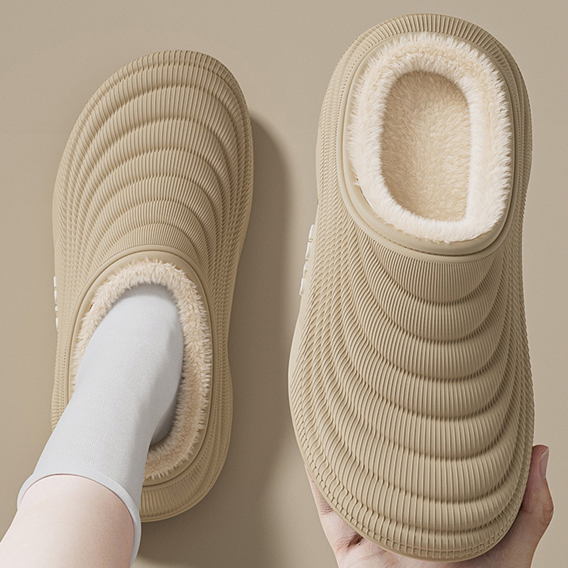 Men'S Shoes Grip - Домашние нечеткие тапочки, женские пушистые зимние