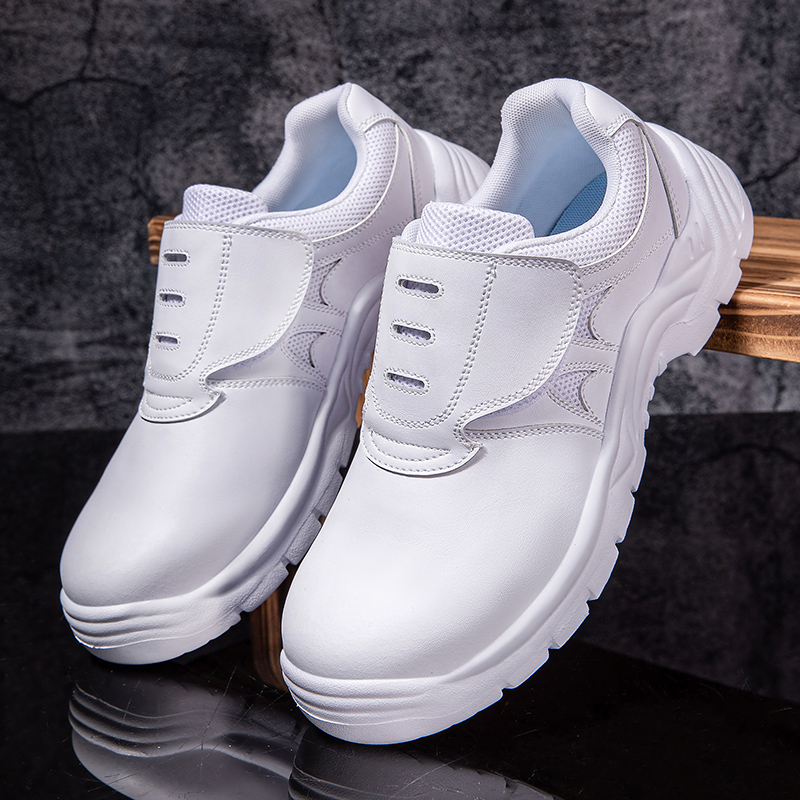 Men Shoes White Colour - Ботинки мужские со стальным носком, защитная