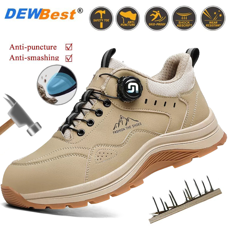Men'S Shoes Smart - Мужские летние рабочие ботинки с металлическим
