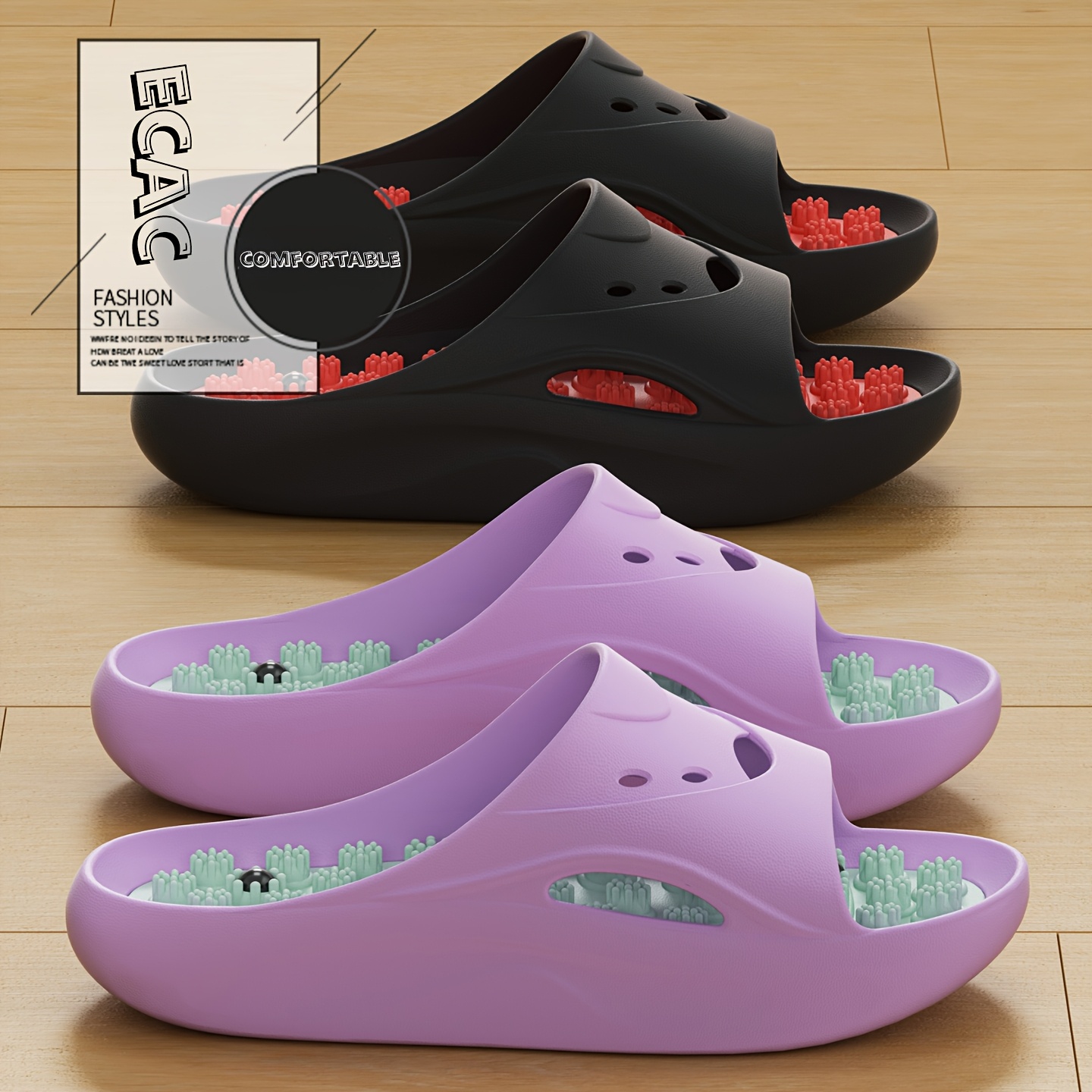 Men'S Shoes With Platform - Женские и мужские массажные тапочки из