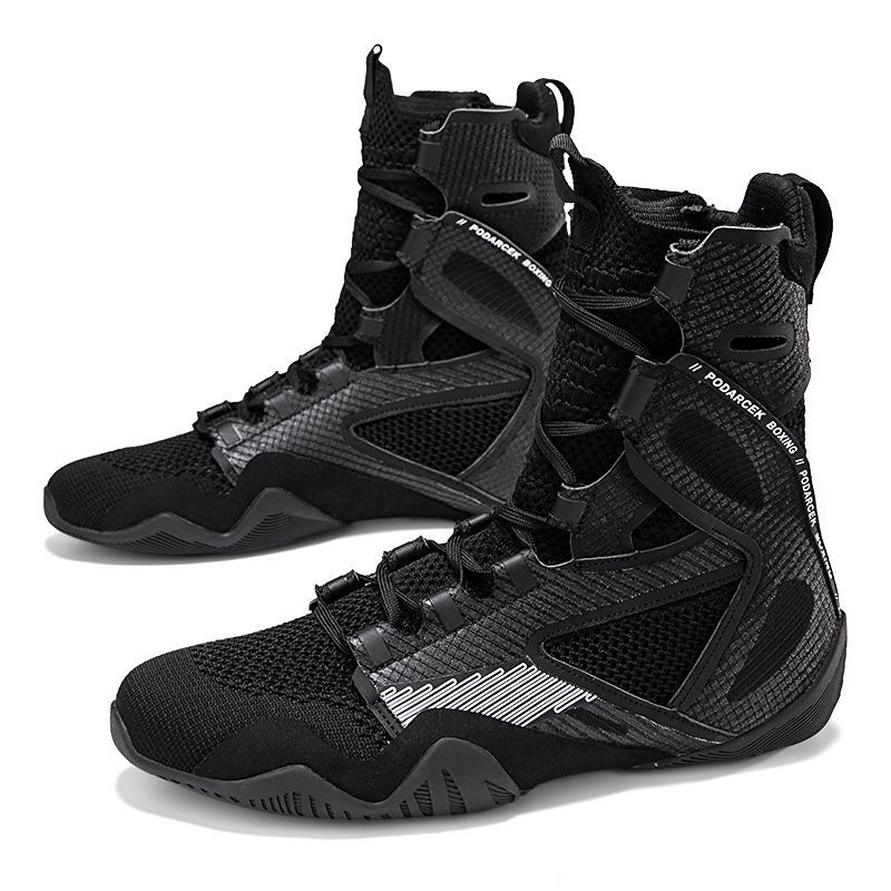 Men Shoes White Colour - Профессиональные борцовские ботинки для мужчин, черно-белые,