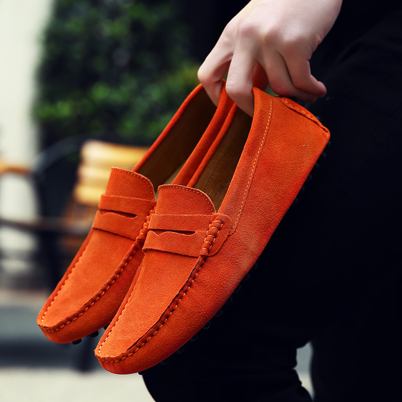 Men'S Shoes Drivers - Мужские демисезонные мокасины из матовой кожи: