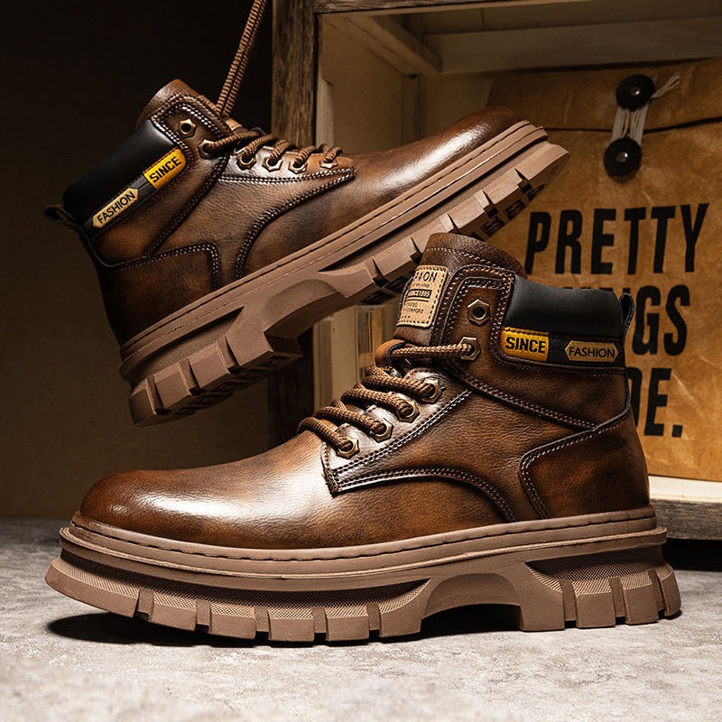 Winter Boot Insulated - Винтажные мужские ботильоны на платформе, осенне-зимние