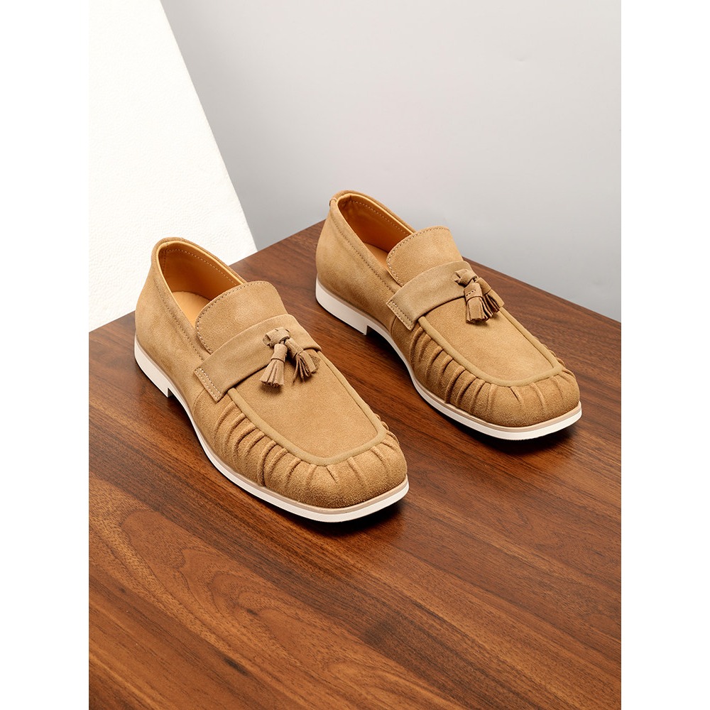 Men'S Shoes Drivers - Мужские лоферы из натуральной кожи с