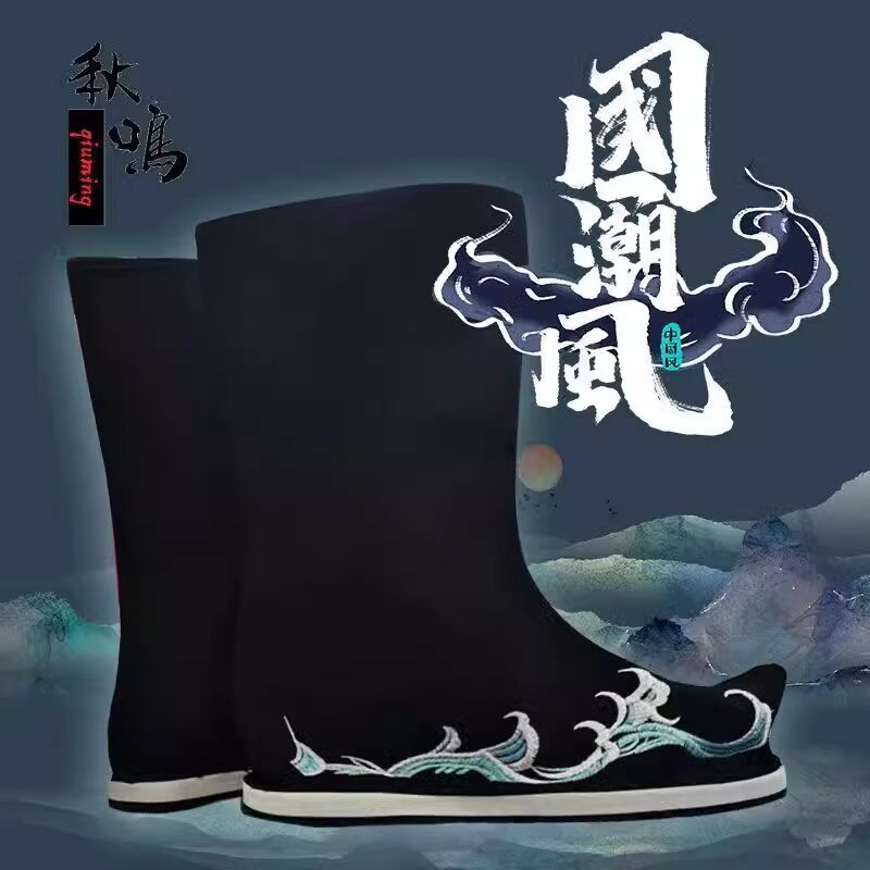 Черно-белые китайские ботинки  – обзор и цена Men Shoes White Colour