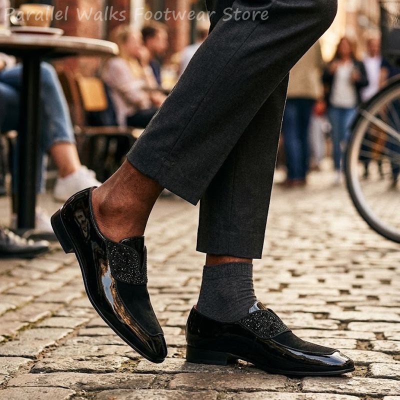 Мужские черные лоферы из искус – обзор и цена Men'S Shoes Smart