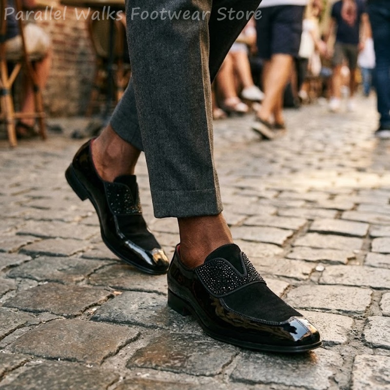 Мужские черные лоферы из искус – обзор и цена Men'S Shoes Smart