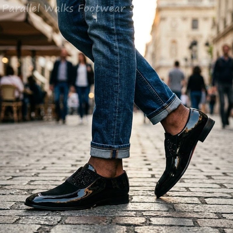 Мужские черные лоферы из искус – обзор и цена Men'S Shoes Smart