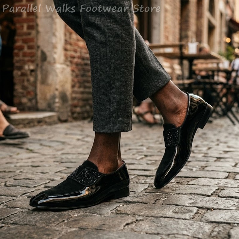 Мужские черные лоферы из искус – обзор и цена Men'S Shoes Smart