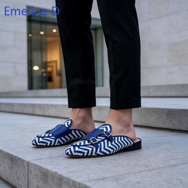 Текстильные мюли без задника с – обзор и цена Men Shoes Loafers