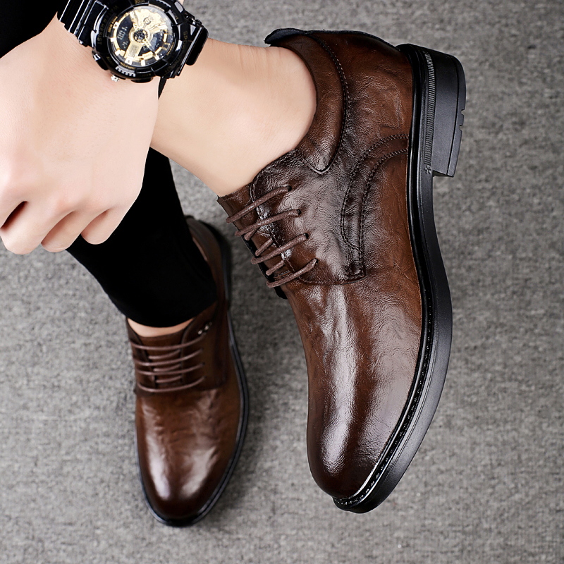 Кожаные повседневные туфли-уве – обзор и цена Men'S Shoes With Height Increase