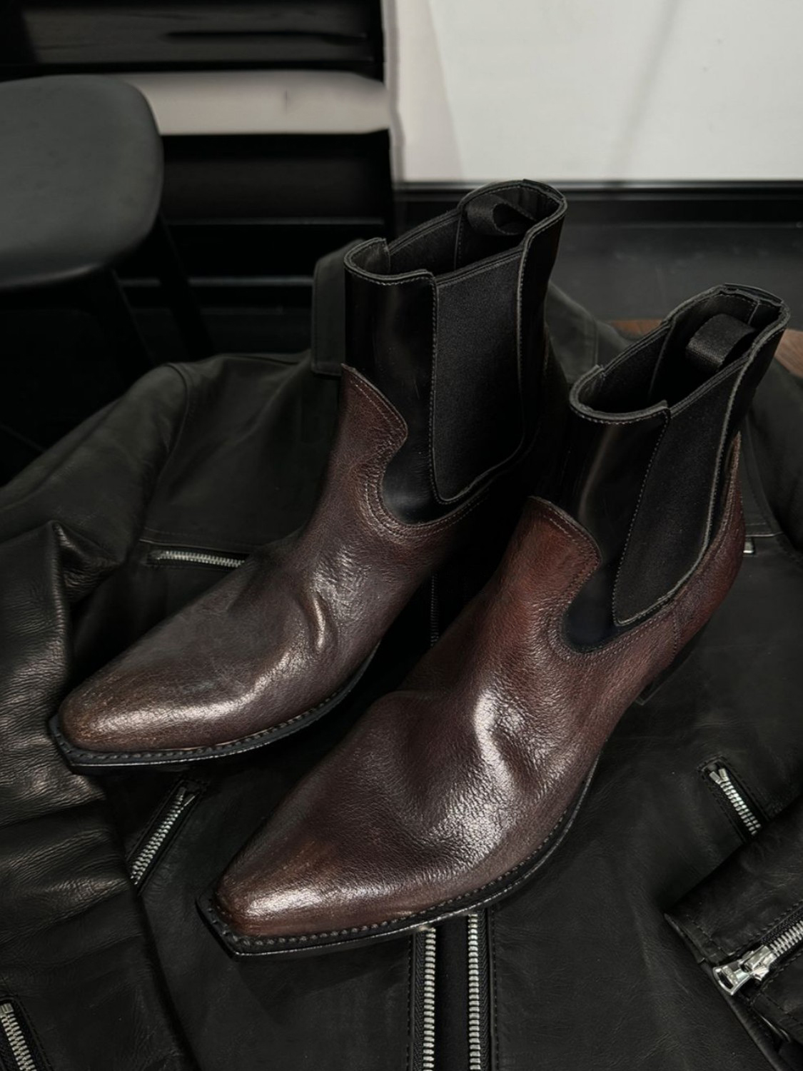 Мужские черные кожаные ботинки – обзор и цена Men'S Shoes Smart