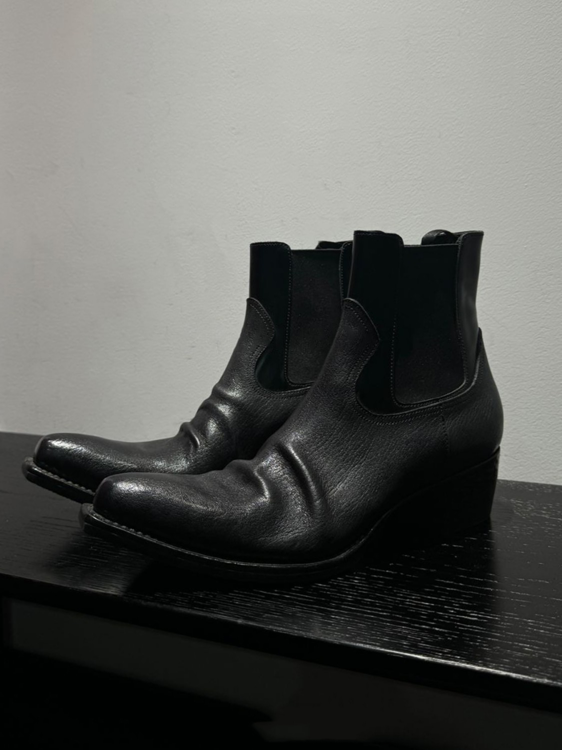 Мужские черные кожаные ботинки – обзор и цена Men'S Shoes Smart