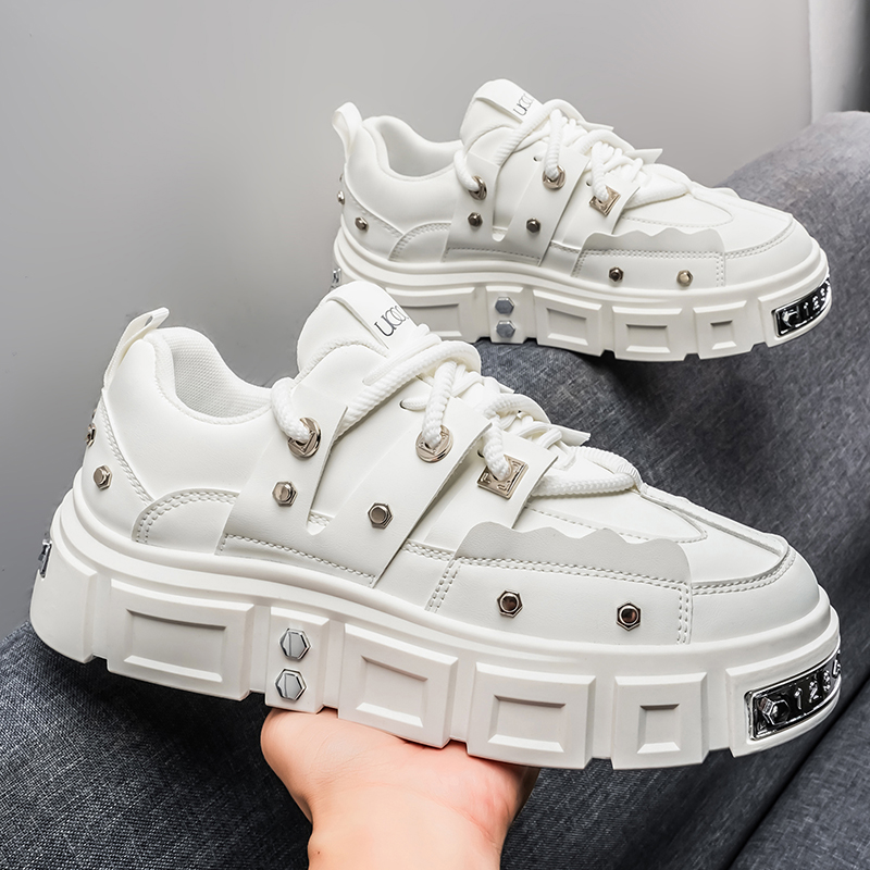 Мужские кроссовки в стиле панк – обзор и цена Men Shoes White Colour